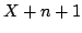 $X + n + 1$