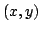 $(x, y)$
