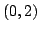 $(0, 2)$